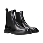 Black Leather Ankle Boots