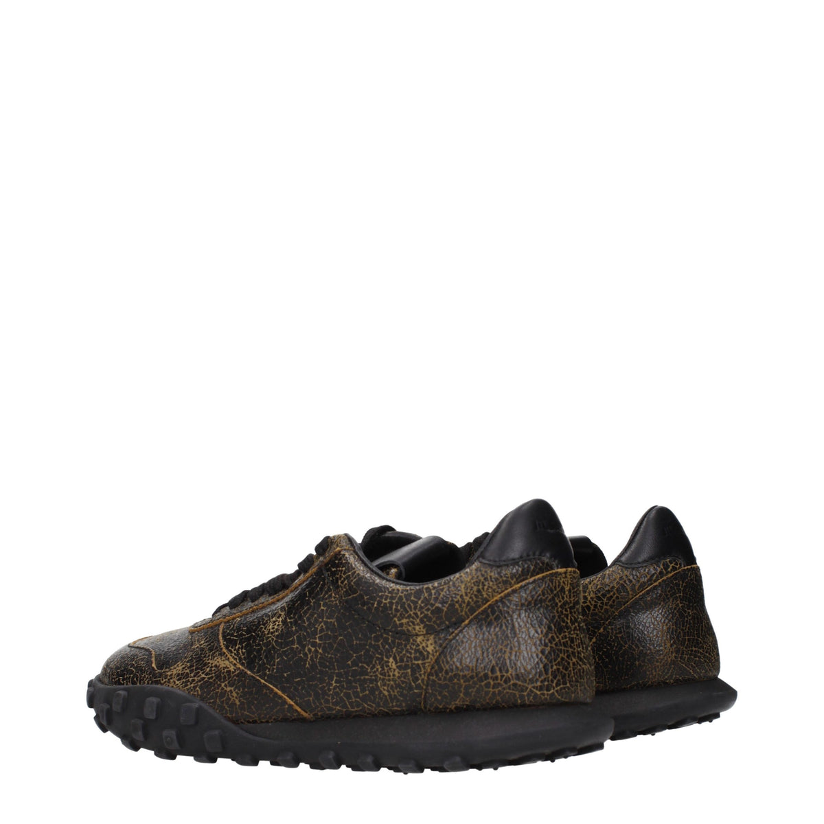 Black Leather Sneakers