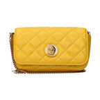 Yellow Leather Crossbody Bag