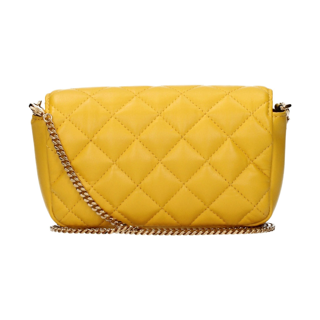 Yellow Leather Crossbody Bag
