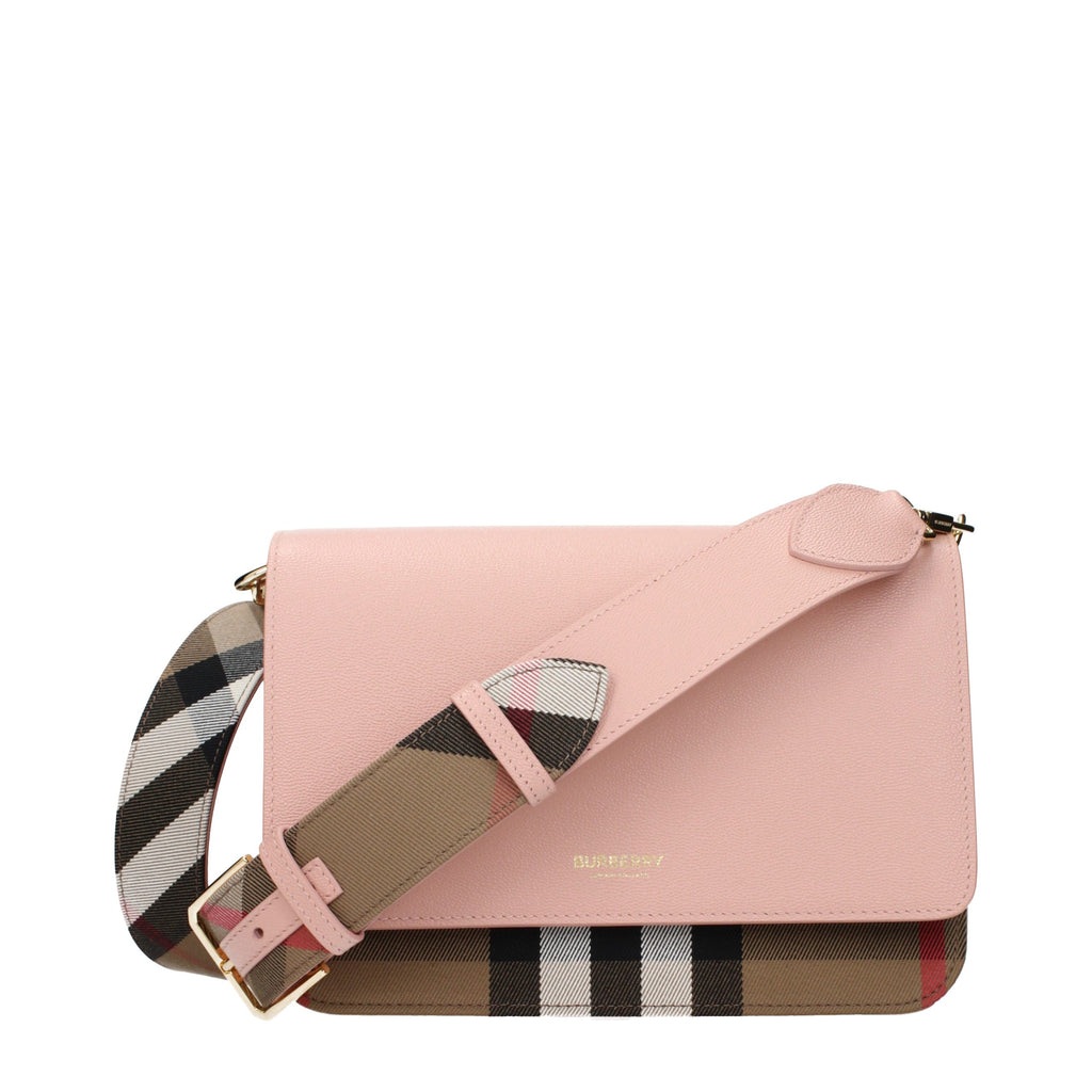 Pink Leather Crossbody Bag