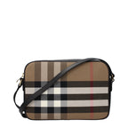 Beige Fabric Crossbody Bag