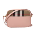 Pink Leather Crossbody Bag