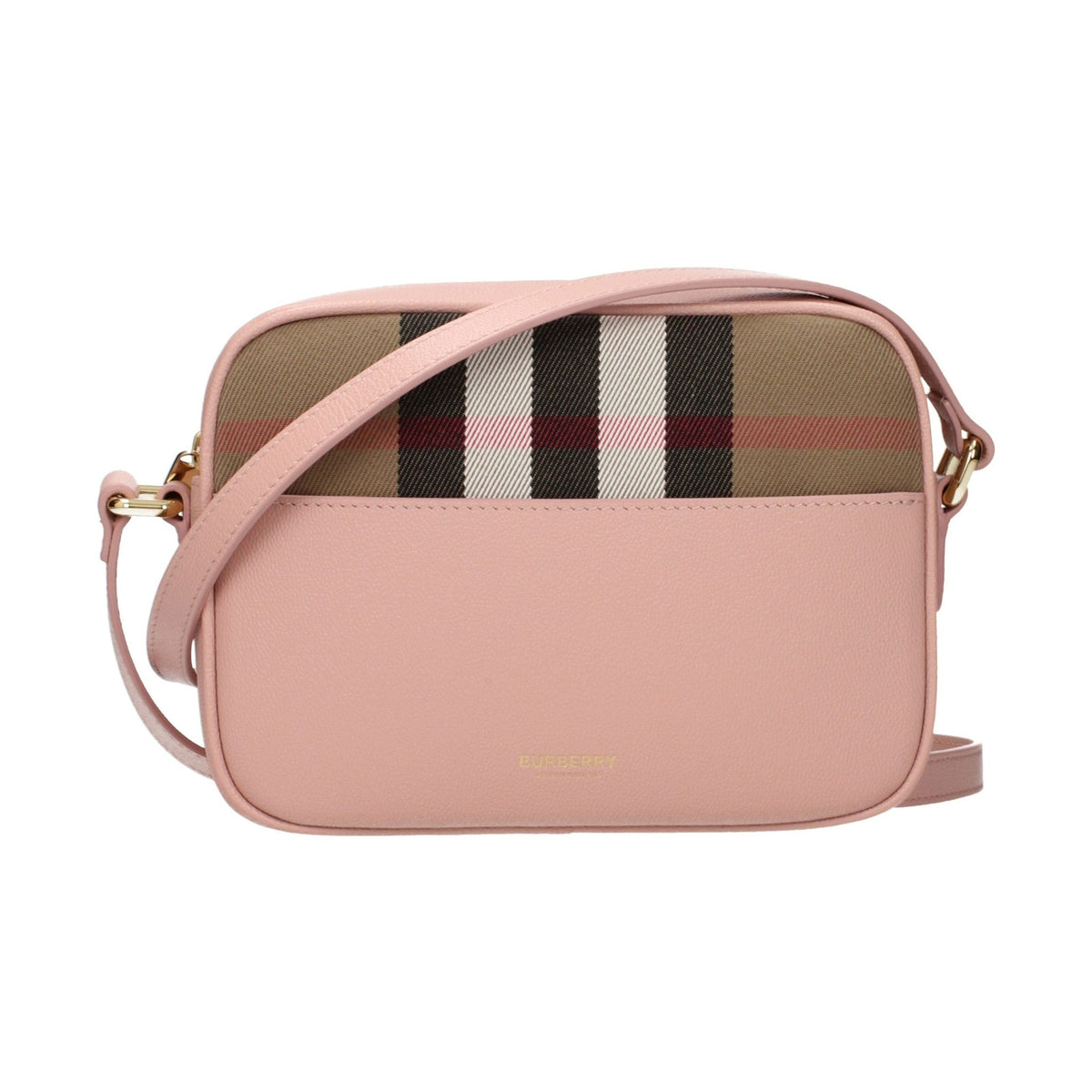 Pink Leather Crossbody Bag