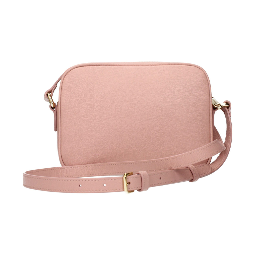 Pink Leather Crossbody Bag