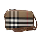 Beige Fabric Crossbody Bag