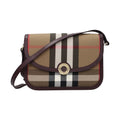 Brown Fabric Crossbody Bag