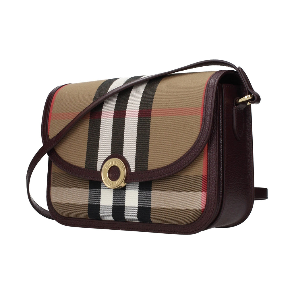 Brown Fabric Crossbody Bag