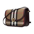 Brown Fabric Crossbody Bag
