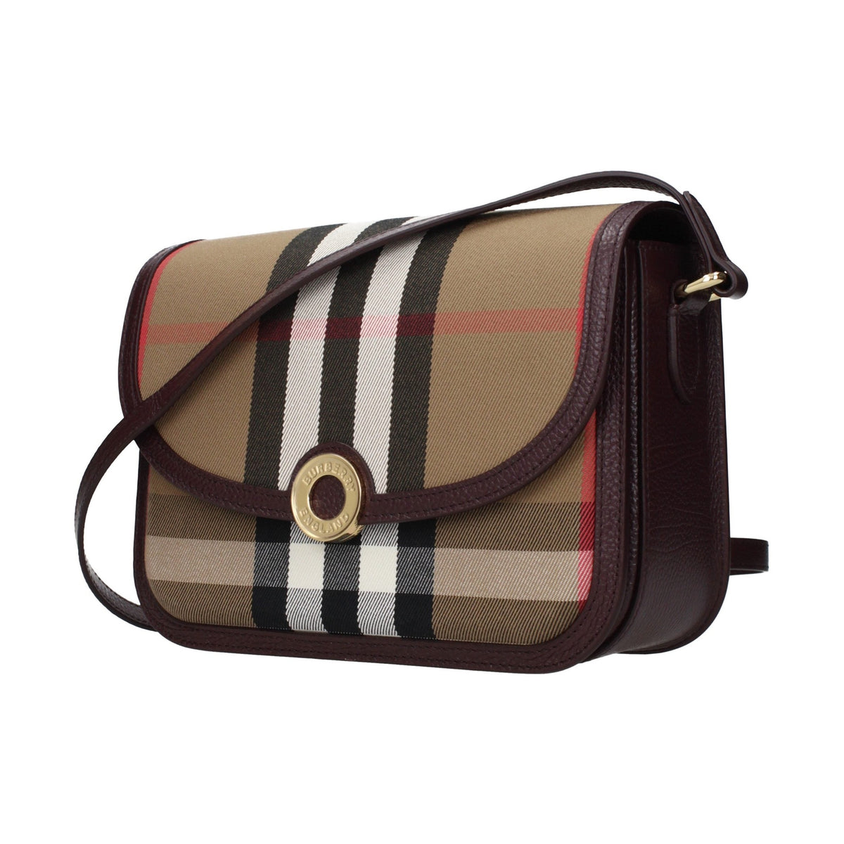 Brown Fabric Crossbody Bag