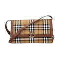 Beige Fabric Crossbody Bag