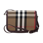 Brown Fabric Crossbody Bag