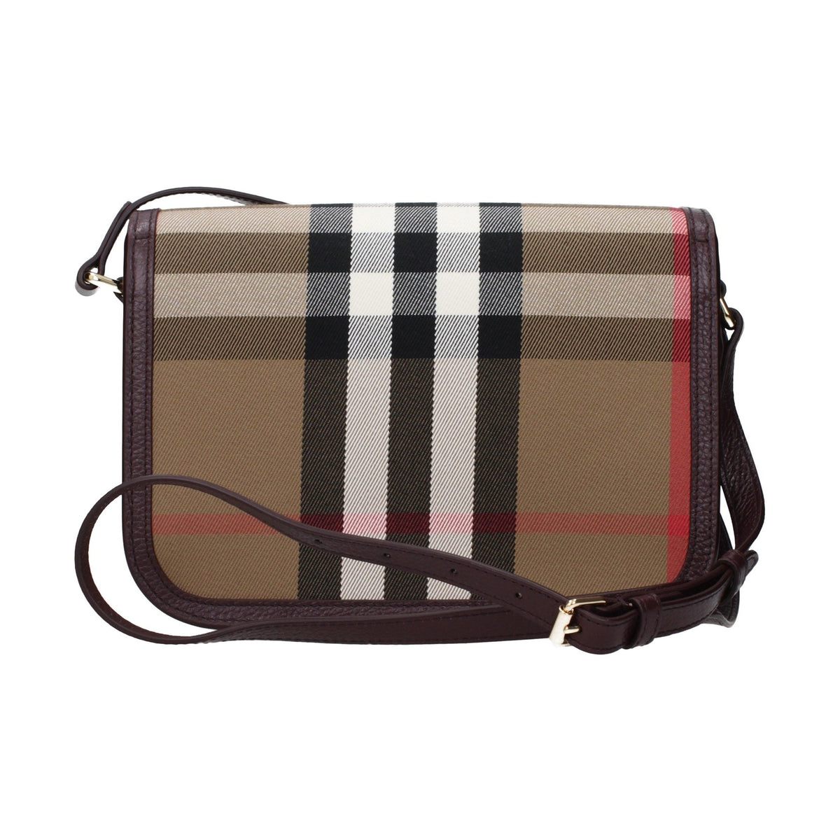 Brown Fabric Crossbody Bag