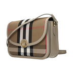 Brown Fabric Crossbody Bag