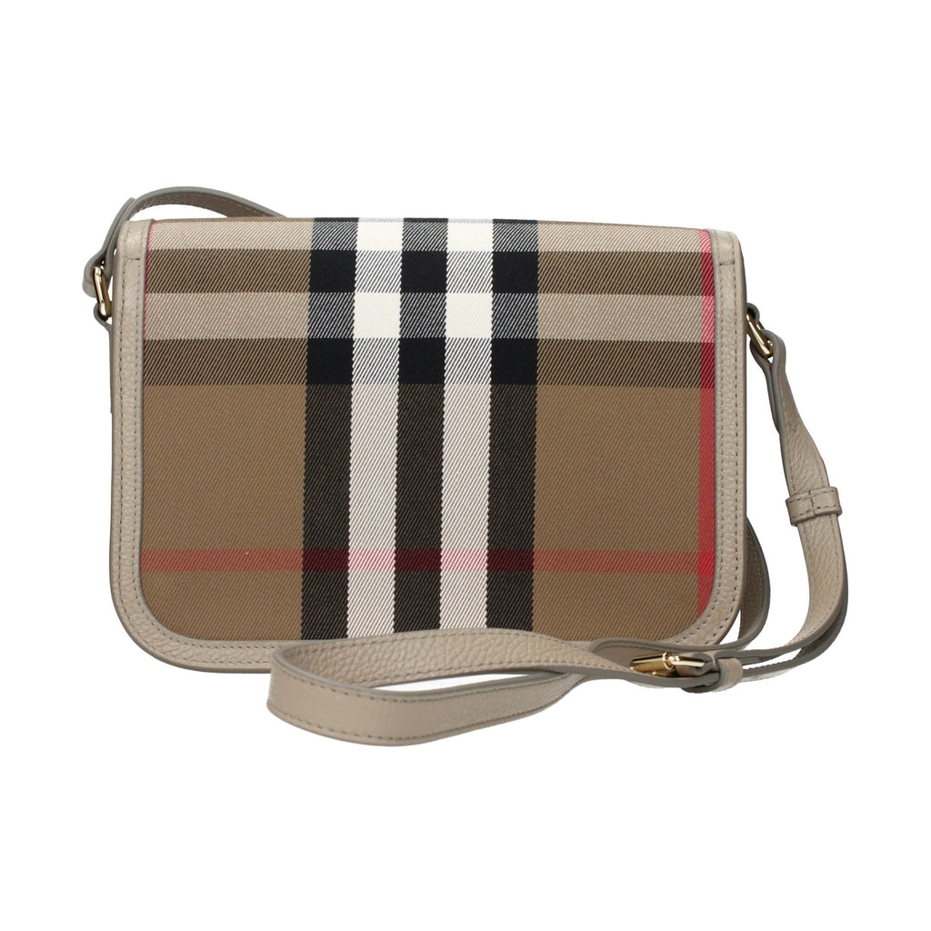 Brown Fabric Crossbody Bag
