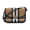 Brown Fabric Crossbody Bag