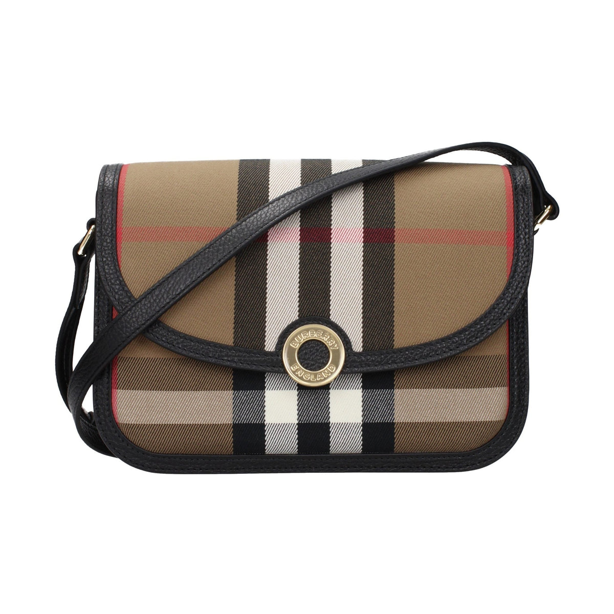 Brown Fabric Crossbody Bag