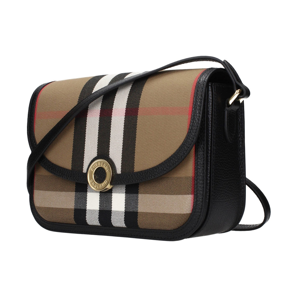Brown Fabric Crossbody Bag
