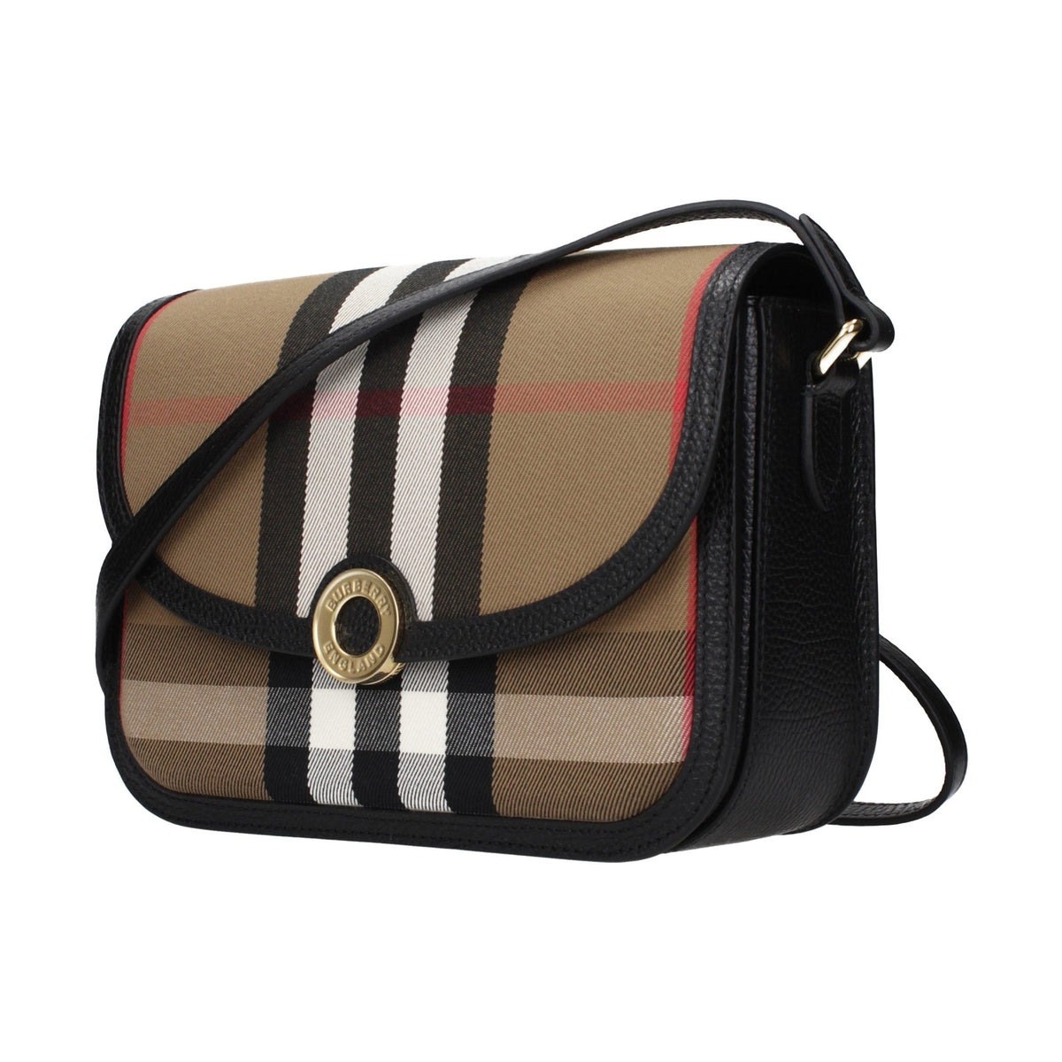 Brown Fabric Crossbody Bag