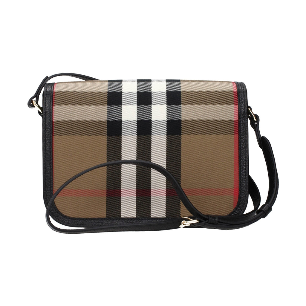 Brown Fabric Crossbody Bag