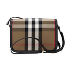 Brown Fabric Crossbody Bag