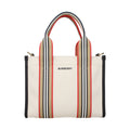 Beige Fabric Handbag