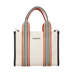 Beige Fabric Handbag