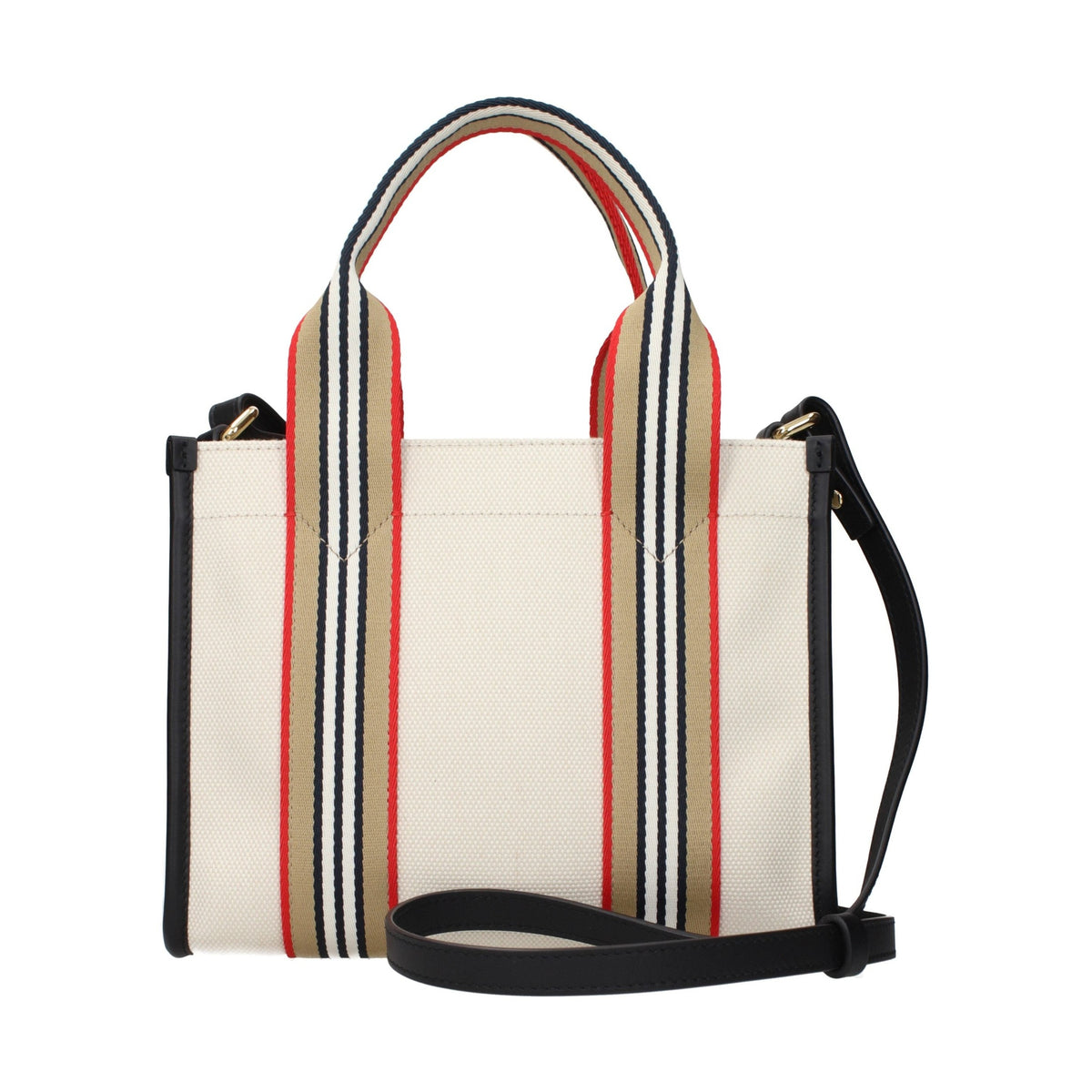 Beige Fabric Handbag