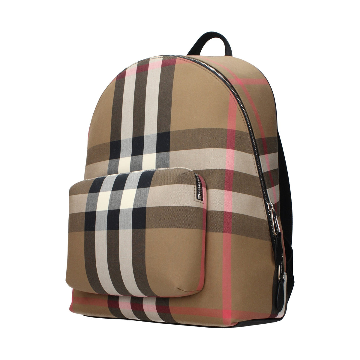 Beige Fabric Backpack