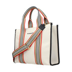 Beige Fabric Handbag