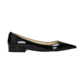 Black Leather Flats