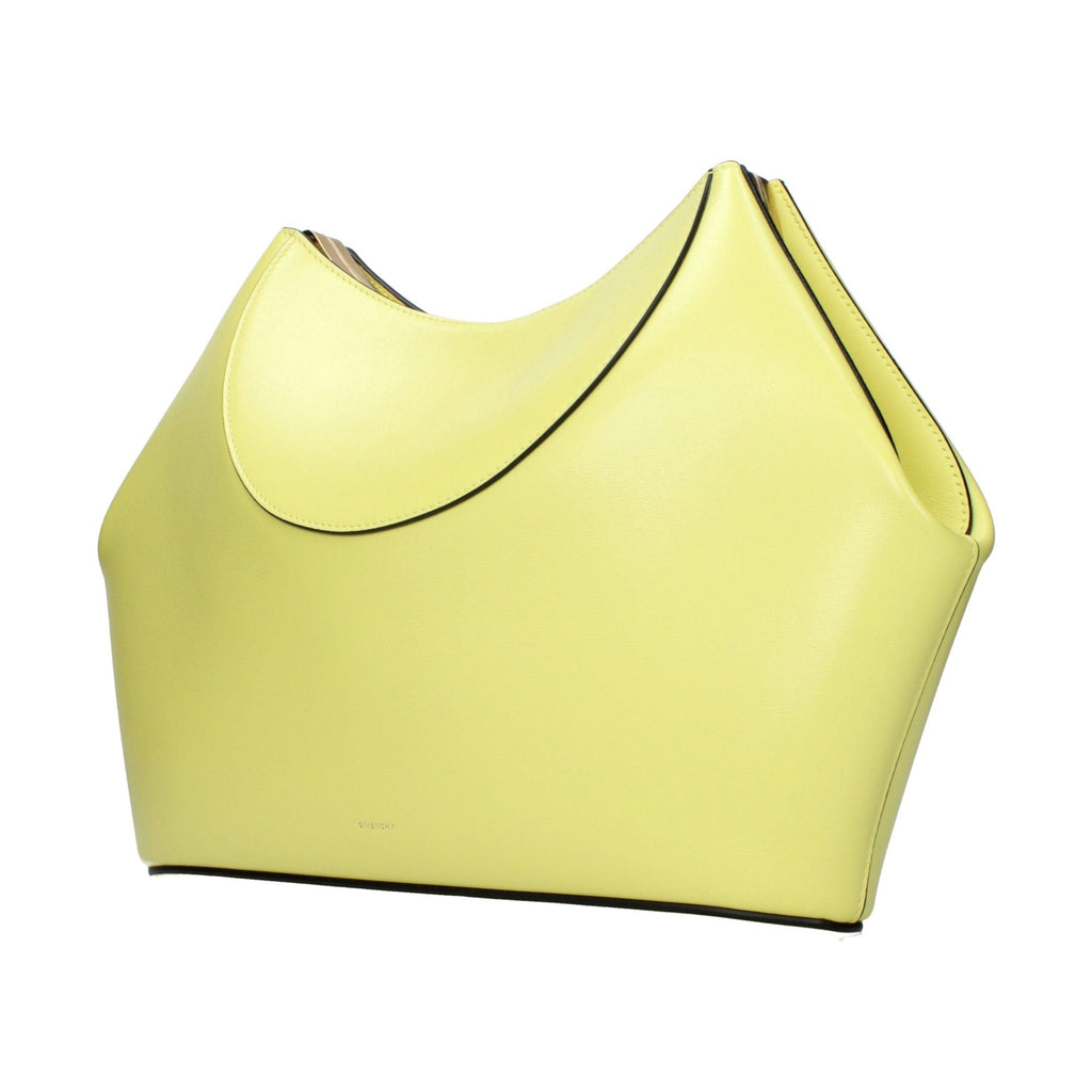 Yellow Leather Clutch Bag