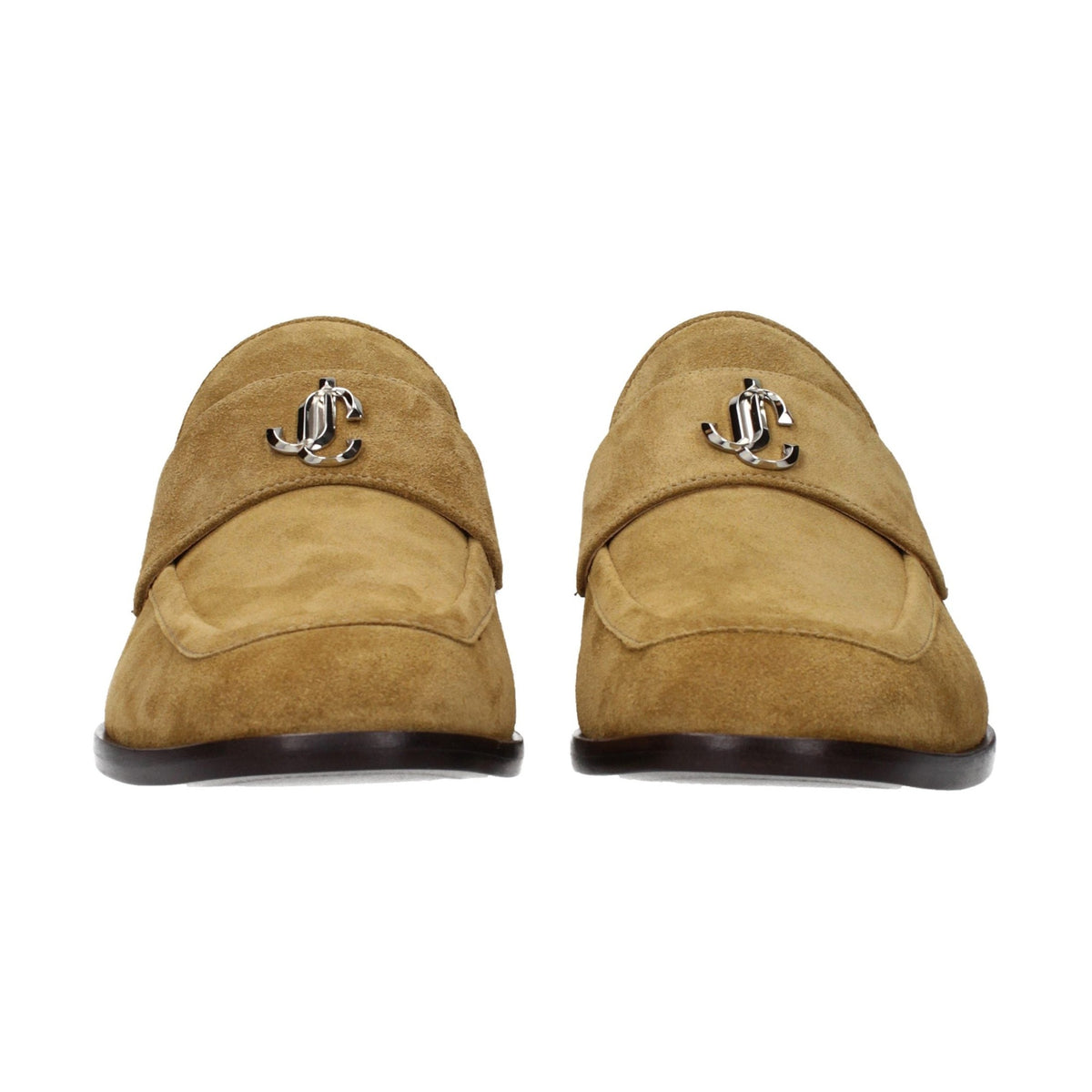 Brown Leather Slip-On Loafers