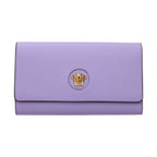 Purple Leather Clutch Bag