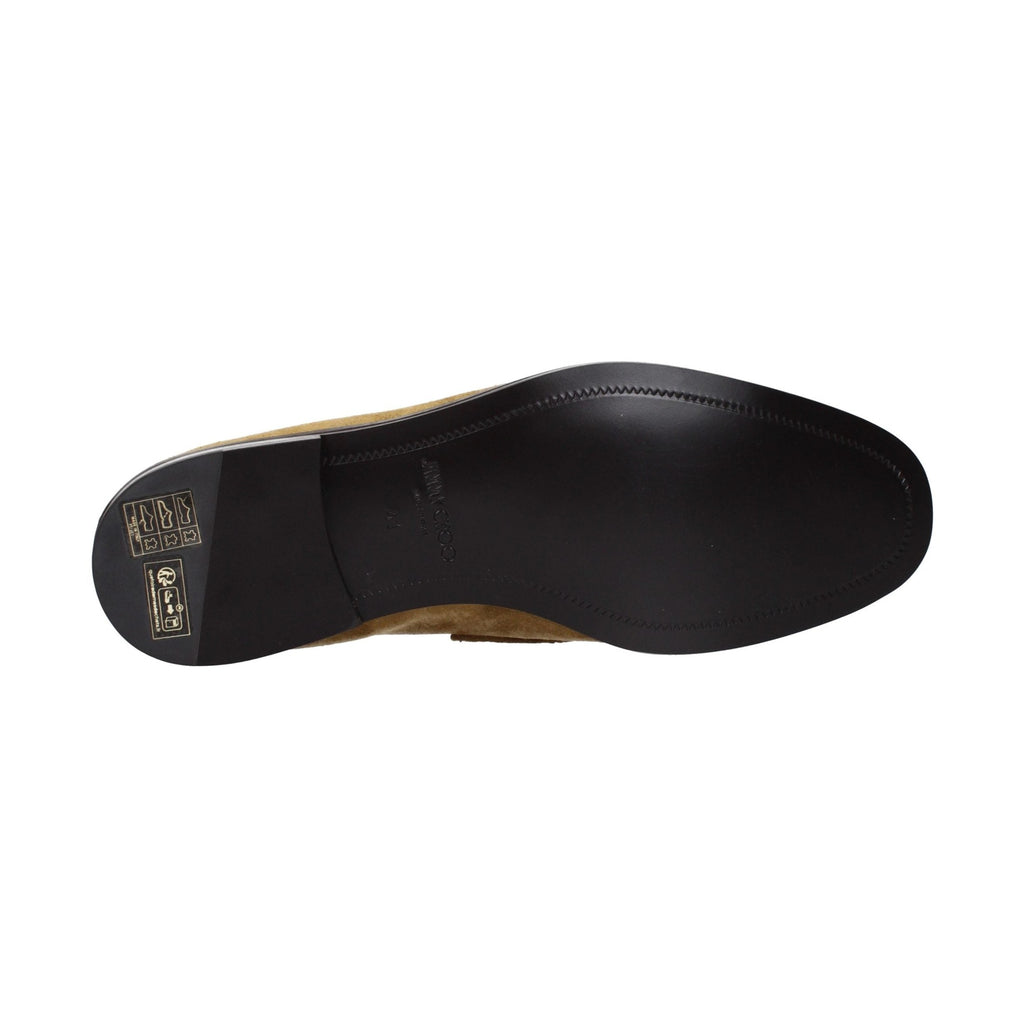 Brown Leather Slip-On Loafers