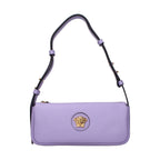 Purple Leather Shoulder Bag