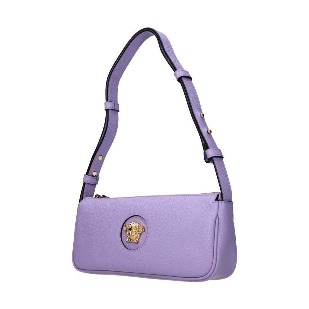 Purple Leather Shoulder Bag