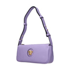 Purple Leather Shoulder Bag
