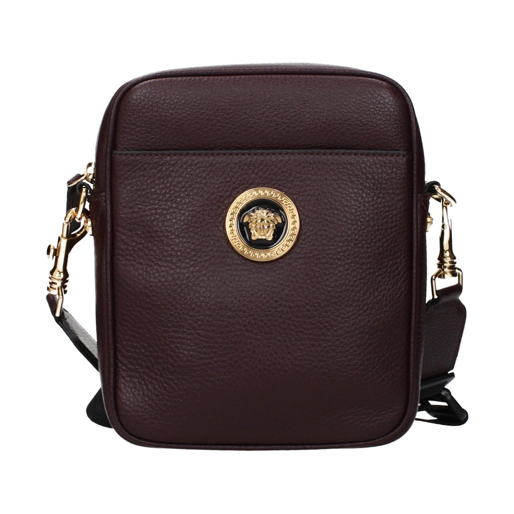 Purple Leather Crossbody Bag
