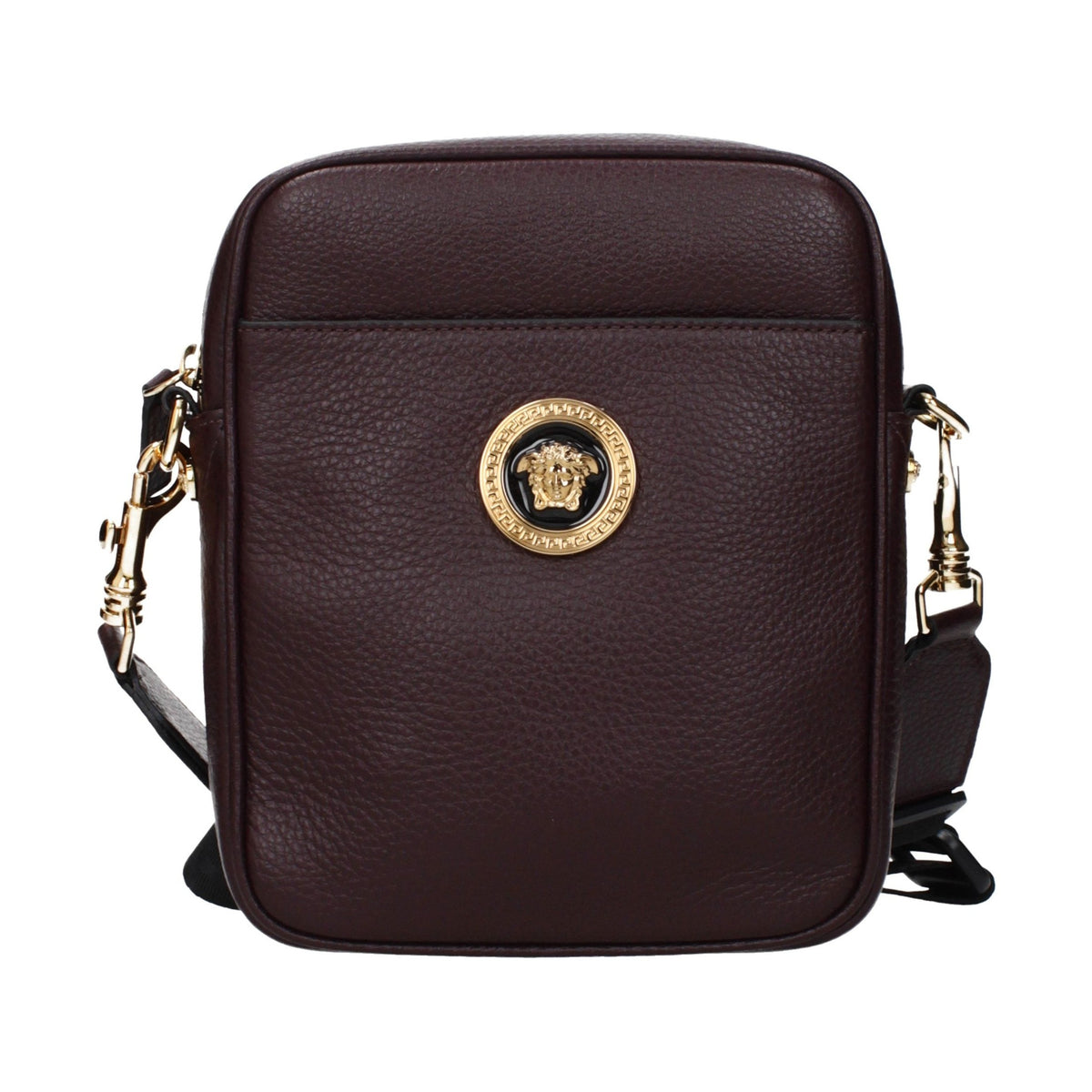 Purple Leather Crossbody Bag