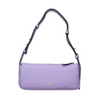 Purple Leather Shoulder Bag