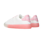 White Leather Low Top Sneakers