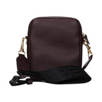 Purple Leather Crossbody Bag