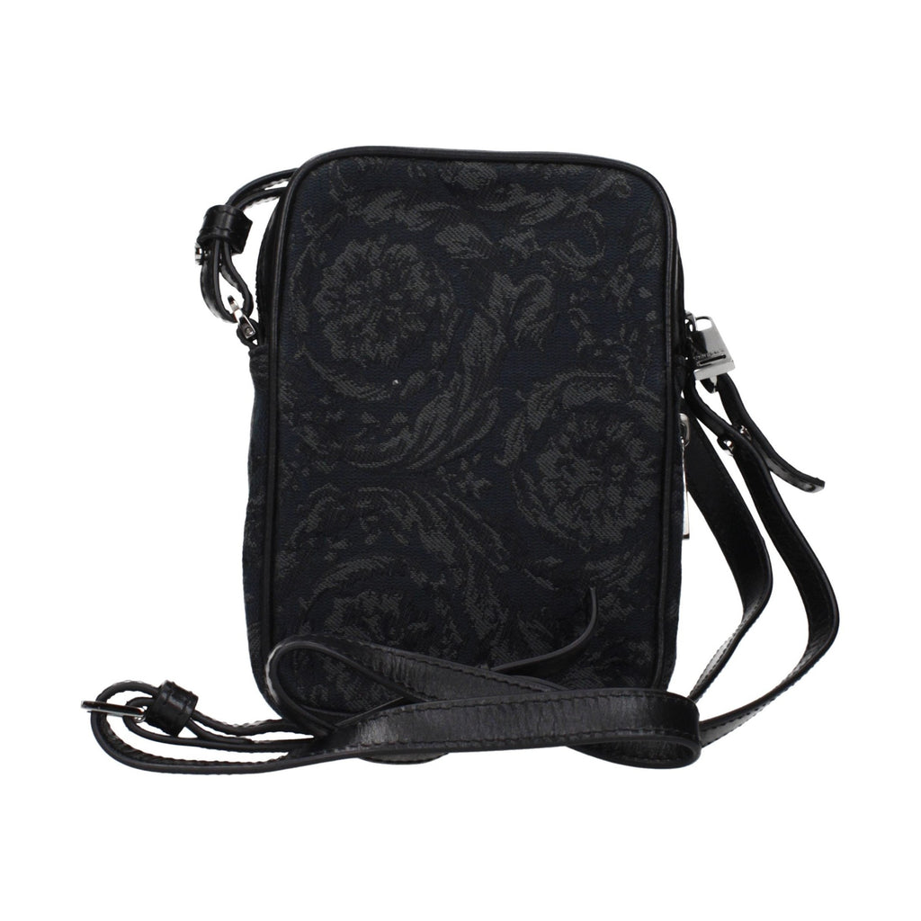 Black Fabric Crossbody Bag