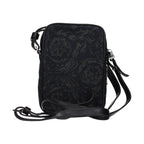 Black Fabric Crossbody Bag