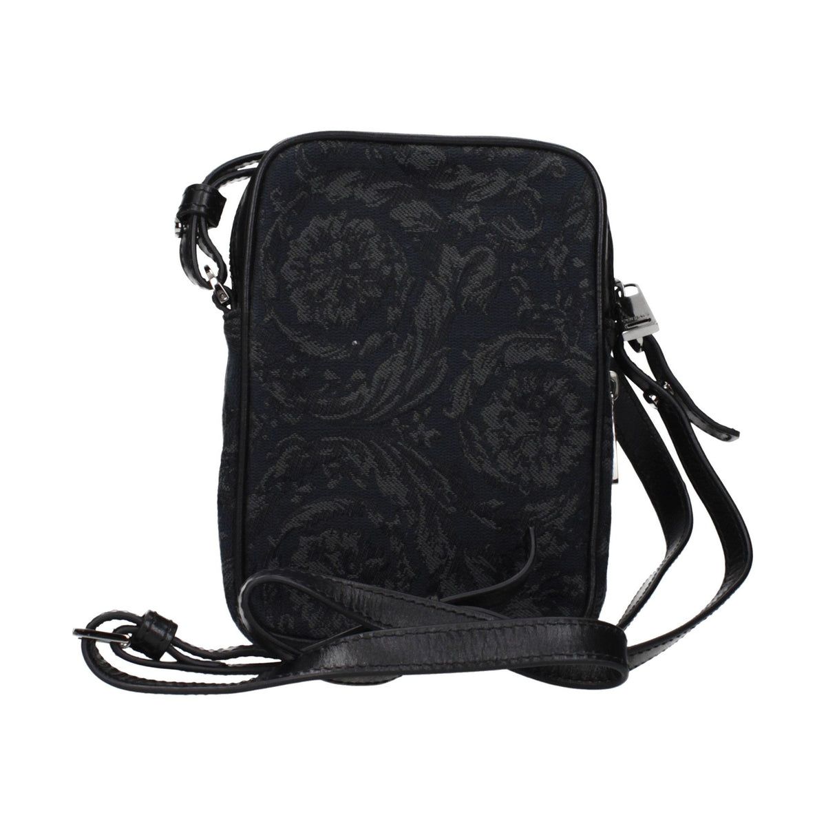 Black Fabric Crossbody Bag