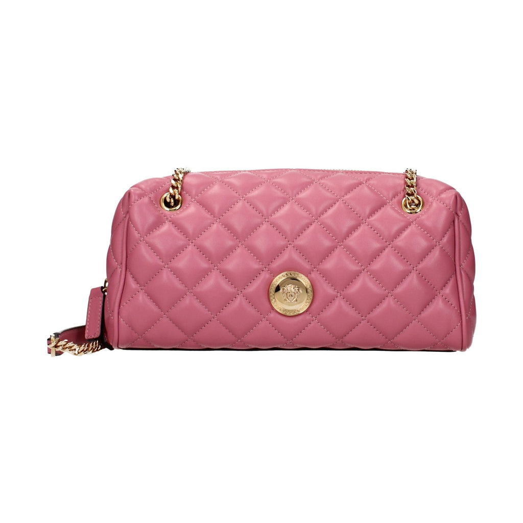 Pink Leather Shoulder Bag