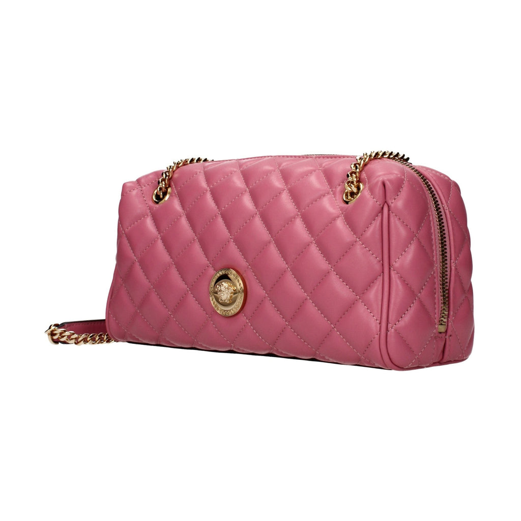 Pink Leather Shoulder Bag