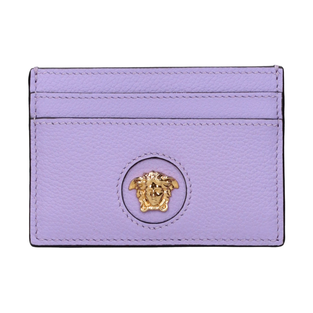 Purple Leather Cardholder