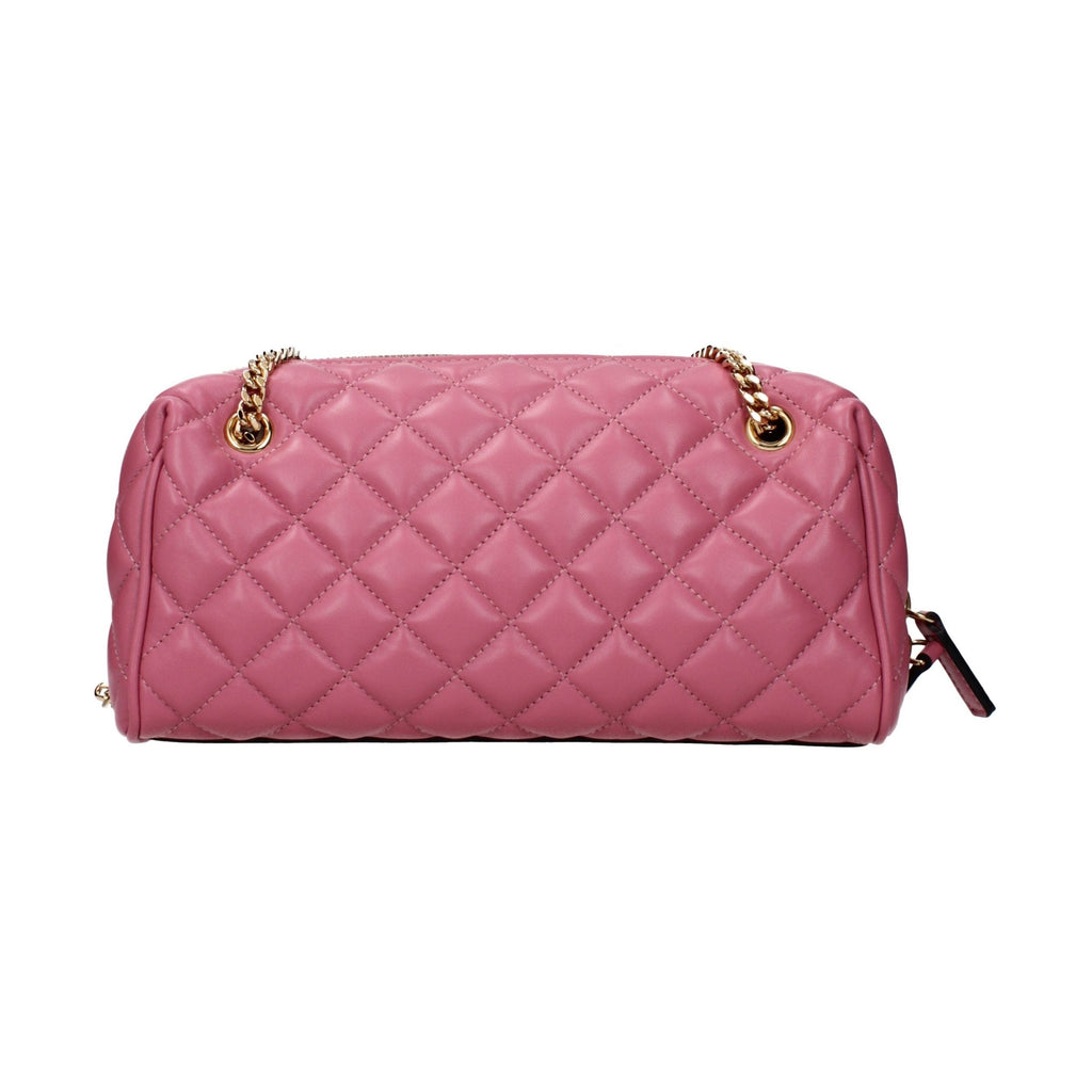 Pink Leather Shoulder Bag